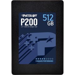SSD накопичувач PATRIOT P200 512 GB (P200S512G25) фото
