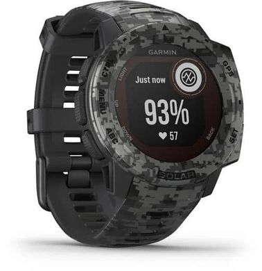 Смарт-часы Garmin Instinct Solar Graphite Camo (010-02293-05/010-02293-15) фото