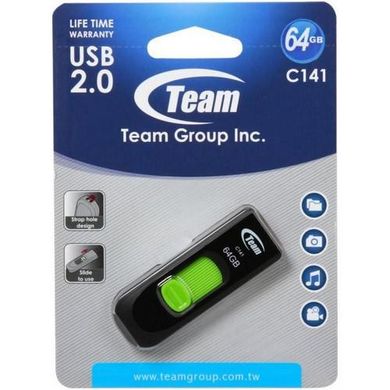 Flash пам'ять TEAM 64 GB C141 Green TC14164GG01 фото