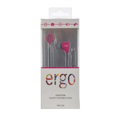 Наушники ERGO VM-110 Pink фото