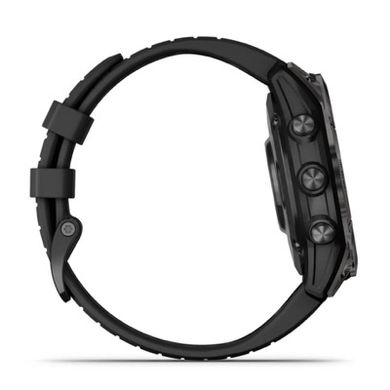 Смарт-часы Garmin Epix Pro Gen 2 Sapphire 47mm Carbon G. DLC Tit. with Black Band (010-02803-10/11) фото