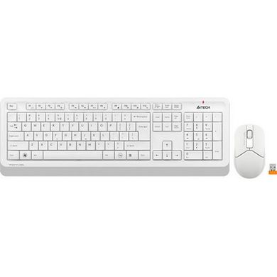 Комплект (клавіатура+миша) A4Tech FG1012 Wireless White фото