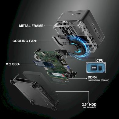 Настольный ПК Intel NUC 11 Performance kit (RNUC11PAHi70Z00) фото