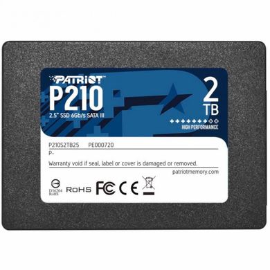 SSD накопичувач PATRIOT P210 2 TB (P210S2TB25) фото