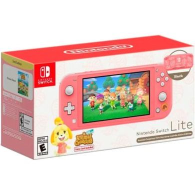 Игровая приставка Nintendo Switch Lite Animal Crossing: New Horizons Isabelle Aloha Edition фото