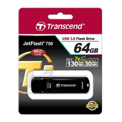 Flash память Transcend JetFlash 750 64GB (TS64GJF750K) фото
