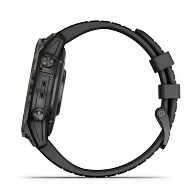 Смарт-часы Garmin Epix Pro Gen 2 Sapphire 47mm Carbon G. DLC Tit. with Black Band (010-02803-10/11) фото