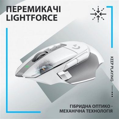 Миша комп'ютерна Logitech G502 X Lightspeed Wireless White (910-006189) фото