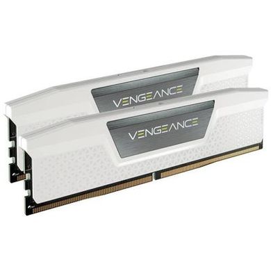 Оперативна пам'ять Corsair 32 GB (2x16GB) DDR5 5200 MHz Vengeance White (CMK32GX5M2B5200C40W) фото
