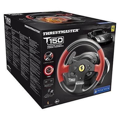 Ігровий маніпулятор Thrustmaster PC/PS3/PS4 T150 Ferrari Wheel with Pedals (4160630) фото
