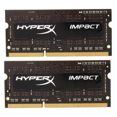 Оперативная память Kingston 8 GB (2x4GB) SO-DIMM DDR3L 1866 MHz HyperX Impact (HX318LS11IBK2/8) фото