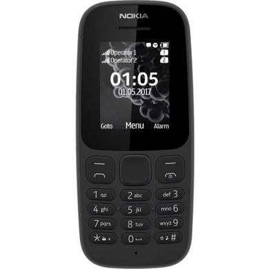 Смартфон Nokia 105 Single Sim New (Black) (A00028356) фото