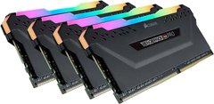 Оперативная память Corsair 64 GB (4x16GB) DDR4 3600 MHz Vengeance RGB PRO (CMW64GX4M4D3600C18) фото