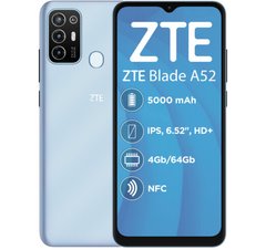 Смартфон ZTE Blade A52 4/64GB Crystal Blue фото