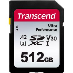 Карта пам'яті Transcend 512GB SD C10 UHS-I U3 A2 (TS512GSDC340S) фото
