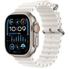 Смарт-годинник Apple Watch Ultra 2 GPS + Cellular 49mm Titanium Case with White Ocean Band (MREJ3) фото
