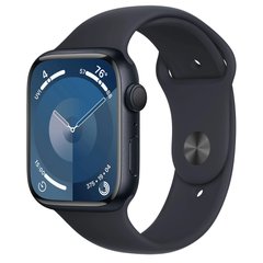 Смарт-часы Apple Watch Series 9 GPS 45mm Midnight Aluminum Case w. Midnight Sport Band - S/M (MR993) фото