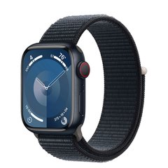 Смарт-часы Apple Watch Series 9 GPS + Cellular 41mm Midnight Alu. Case w. Midnight Sport Loop (MRHU3) фото