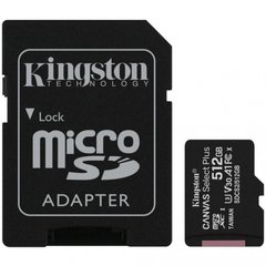 Карты памяти Kingston 512 GB microSDXC Class 10 UHS-I U3 Canvas Select Plus + SD Adapter SDCS2/512GB