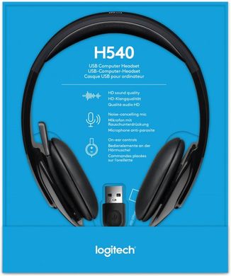 Навушники Logitech H540 USB Headset (981-000480) фото