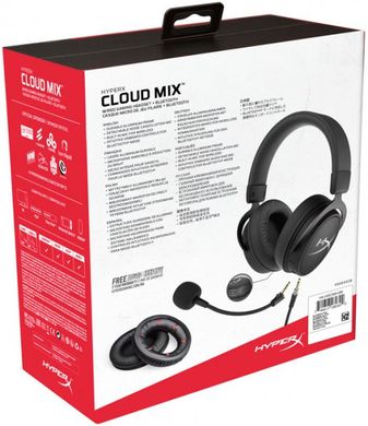 Навушники HyperX Cloud MIX Gaming Headset + Bluetooth Black (HX-HSCAM-GM) фото