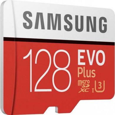 Карта пам'яті Samsung 128 GB microSDXC Class 10 UHS-I U3 EVO Plus 2020 + SD Adapter MB-MC128HA фото