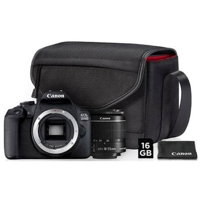 Фотоаппарат Canon EOS 2000D kit (18-55mm) + SB130 + 16Gb (2728C015) фото