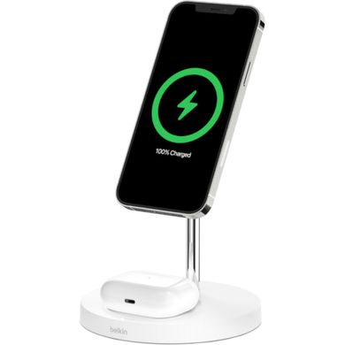 Зарядное устройство Belkin Boost Up Charge Pro 2-in-1 Wireless Charger Stand White (WIZ010VFWH) фото