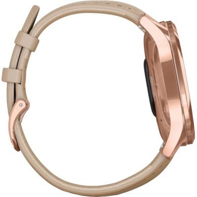 Смарт-часы Garmin vivomove Luxe Rose Gold-Beige Leather (010-02241-21) фото