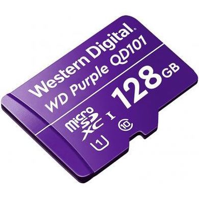 Карта пам'яті WD 128 GB microSDXC UHS-I Class 10 Purple QD101 WDD128G1P0C фото