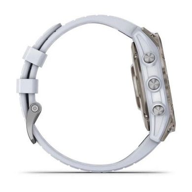 Смарт-часы Garmin Epix Pro Gen 2 Sapphire 47mm Titanium w. Whitestone Band (010-02803-20/21) фото