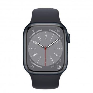 Смарт-годинник Apple Watch Series 8 GPS + Cellular 41mm Midnight Aluminum Case w. Midnight S. Band M/L (MNUW3) фото
