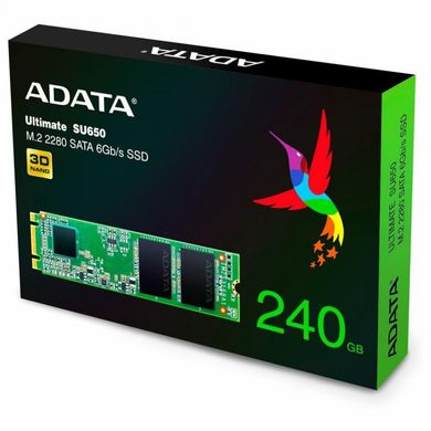 SSD накопитель ADATA Ultimate SU650 240 GB (ASU650NS38-240GT-C) фото