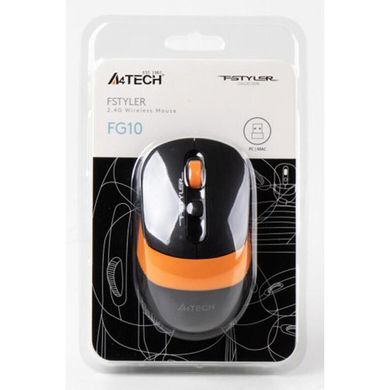 Миша комп'ютерна A4Tech Fstyler FG10S Black/Orange фото