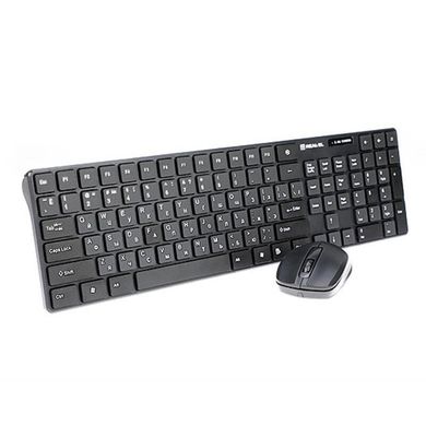 Комплект (клавіатура+миша) REAL-EL Comfort 9010 Kit Black USB (EL123100034) фото