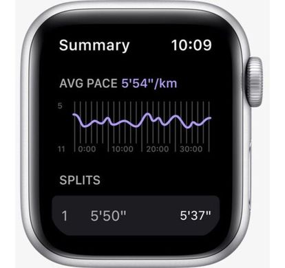 Смарт-годинник Apple Watch Nike SE GPS 40mm Silver Alum Case w. Pure Plat./Black Nike S. Band (MKQ23) фото
