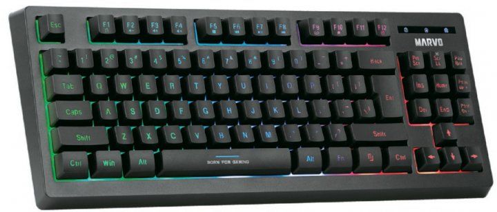 Клавіатура Marvo K607 3 colors-LED USB фото
