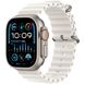 Apple Watch Ultra 2 GPS + Cellular 49mm Titanium Case with White Ocean Band (MREJ3)