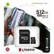 Kingston 512 GB microSDXC Class 10 UHS-I U3 Canvas Select Plus + SD Adapter SDCS2/512GB подробные фото товара