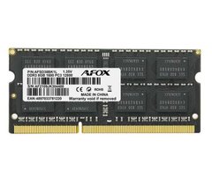 Оперативна пам'ять Afox SODIMM 8G DDR3 1600MHz (AFSD38BK1L) фото