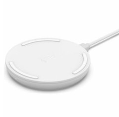 Зарядний пристрій Belkin Pad Wireless Charging Qi, 15W, white (WIA002VFWH) фото