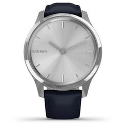 Смарт-часы Garmin vivomove Luxe Silver-Blue Leather (010-02241-20) фото