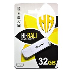 Flash память Hi-Rali 32GB Taga Series USB 2.0 White (HI-32GBTAGWH) фото
