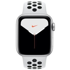 Смарт-годинник Apple Watch Series 5 GPS + LTE 40mm Silver Aluminium w. Pure Platinum/Black Nike Sport Band (MX372) фото