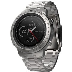 Смарт-часы Garmin fenix Chronos Steel with Brushed Stainless Steel Watch Band (010-01957-02) фото