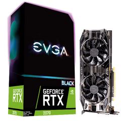 Видеокарта EVGA GeForce RTX 2070 BLACK GAMING 8GB (08G-P4-1071-KR)