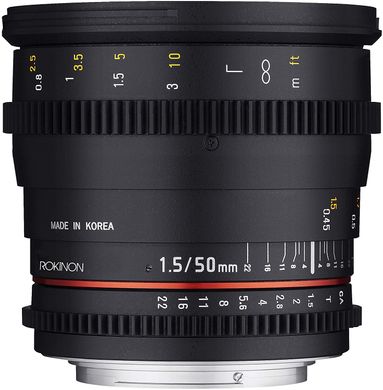 Объектив Rokinon Cine DS 50mm T1.5 Lens for Canon фото