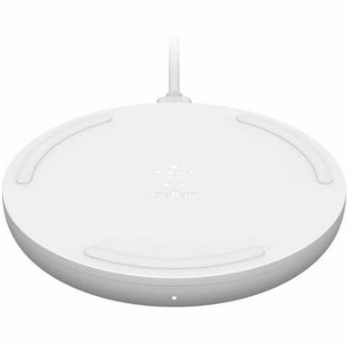 Зарядний пристрій Belkin Pad Wireless Charging Qi, 15W, white (WIA002VFWH) фото