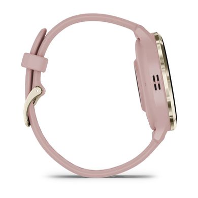 Смарт-часы Garmin Venu 3S Soft Gold S. Steel Bezel w. Dust Rose Case and S. Band (010-02785-03) фото