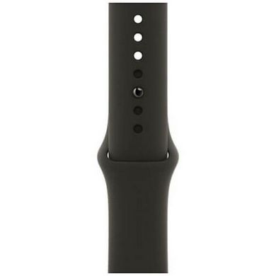 Смарт-часы Apple Watch Series 6 GPS + Cellular 44mm Graphite Stainless Steel Case with Black Sport Band (M07Q3, M09H3) фото